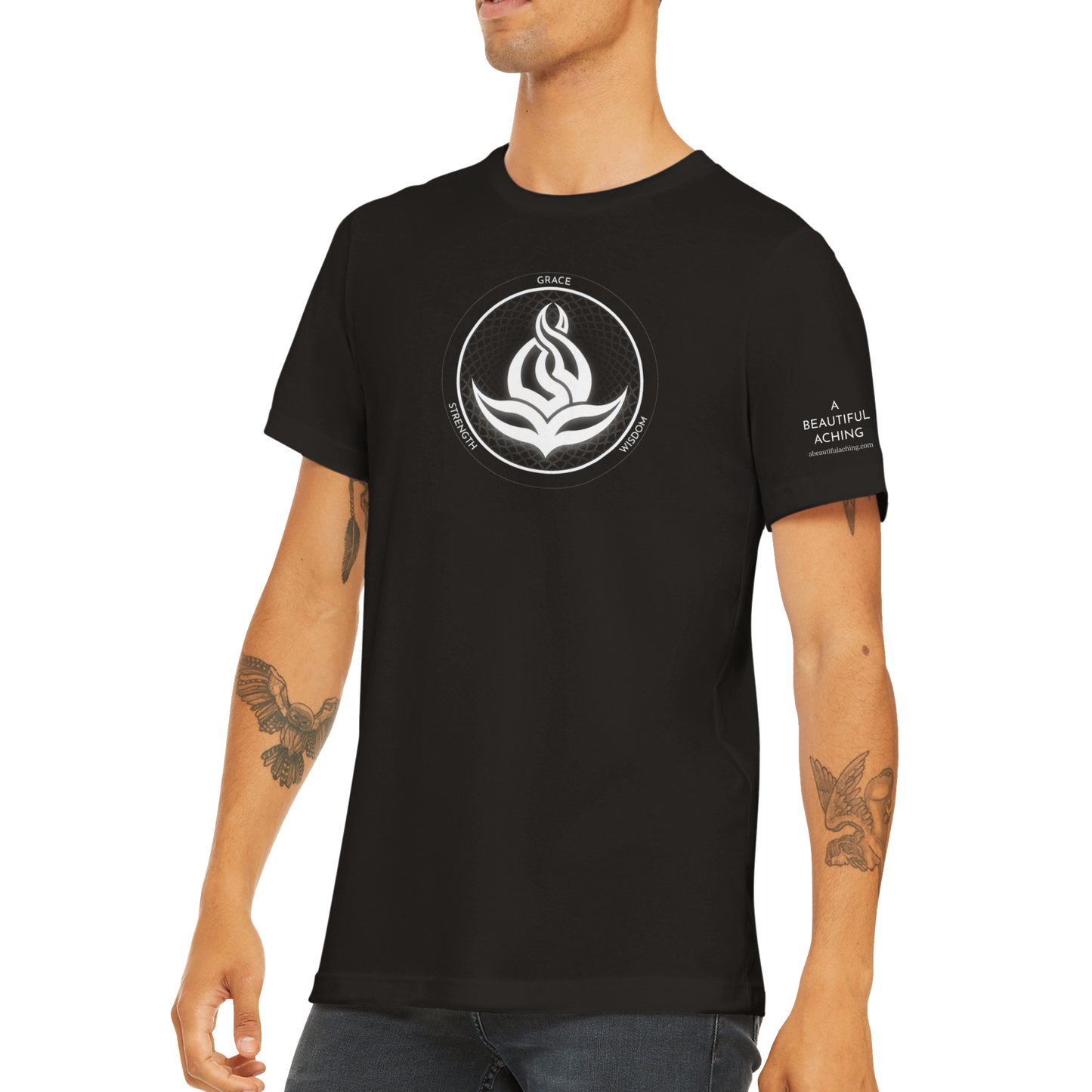 Men's/Unisex Fire Blossom T-Shirt - Black